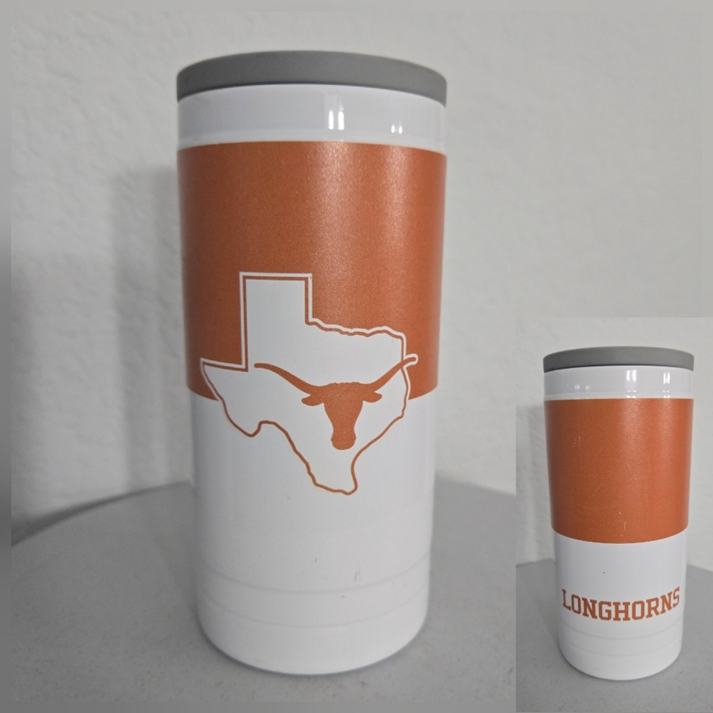 University of Texas Longhorns Collegiate Stainless Steel Koozie Coozie